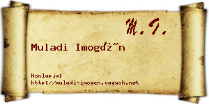 Muladi Imogén névjegykártya